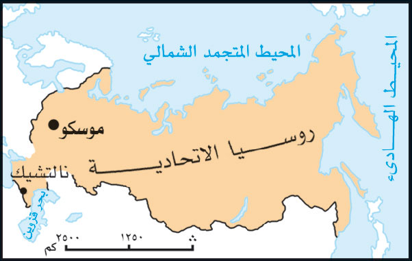 خريطة روسيا الاتحادية